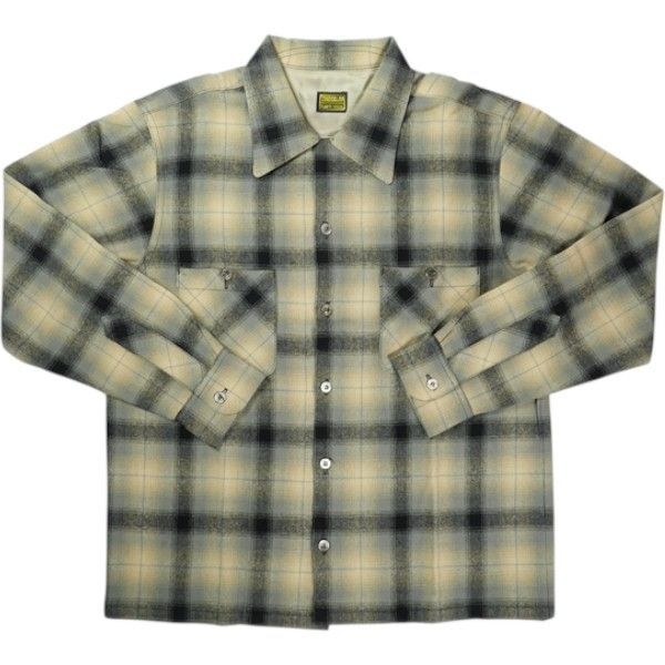 Size S TENDERLOIN テンダーロイン 08AW T-WOOL SHT BEIGE|GREY|BLACK 長袖シャツ ベージュ 品-ほぼ 20779533