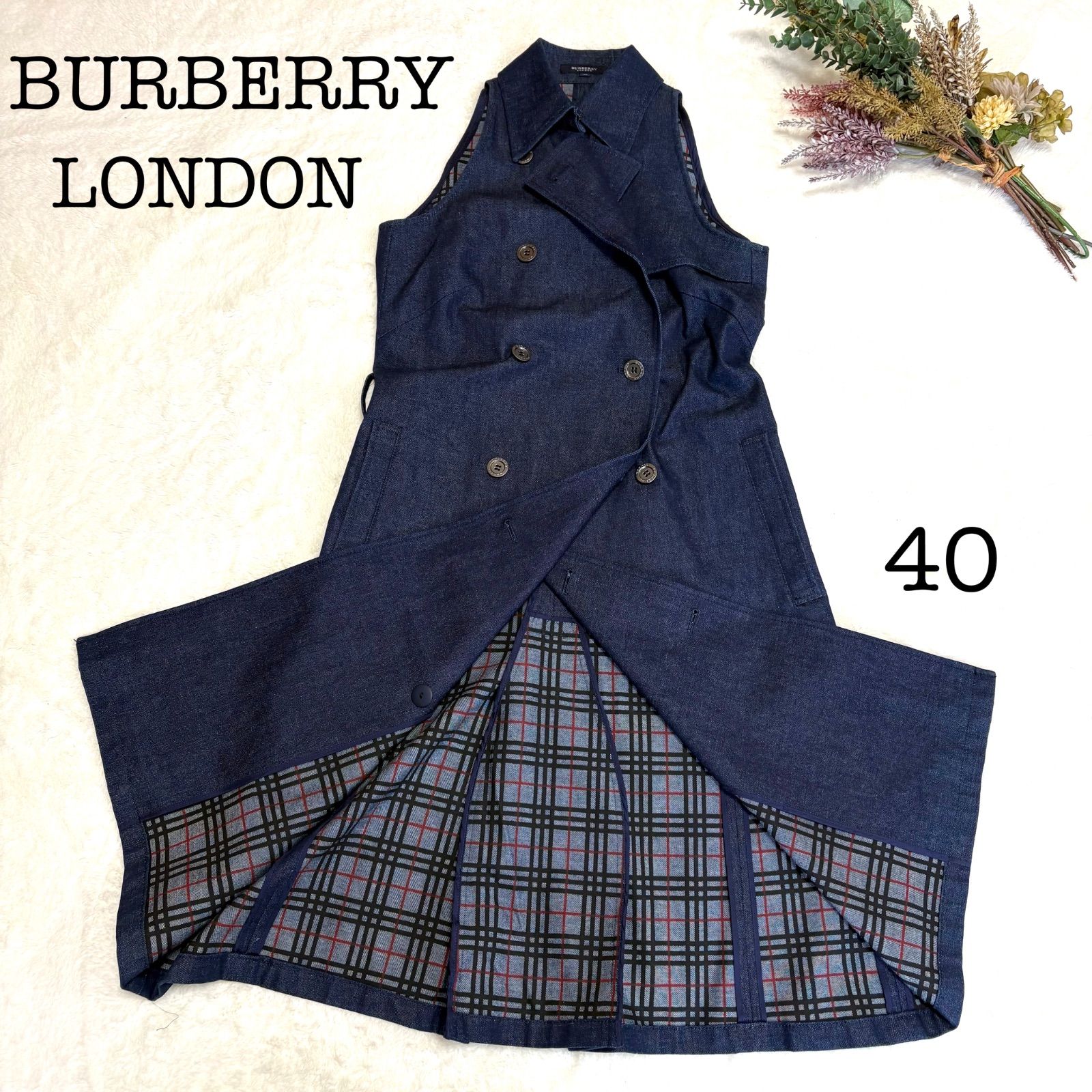 美品】BURBERRY LONDON バーバリーロンドン トレンチワンピース 