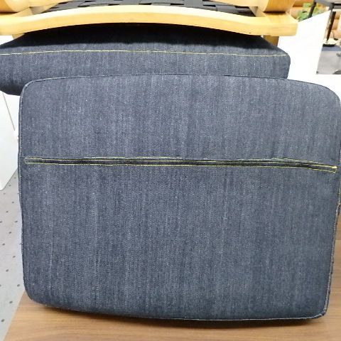 無印良品 ソファチェア オーク材 デニムカバー 関東地方送料込み！ MUJI 無印良品 リビングでもダイニングでも