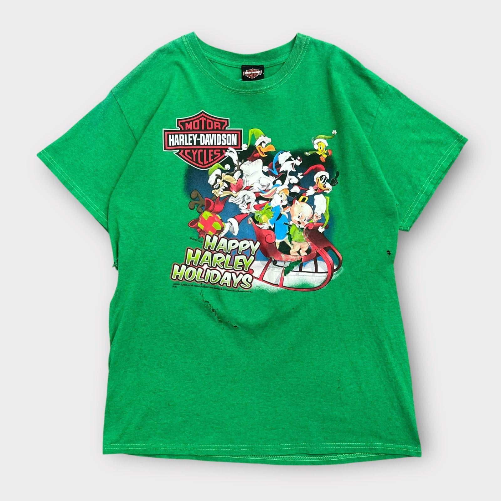 Harley-Davidson Looney Tunes Warner Bros Print T-shirt Tee 