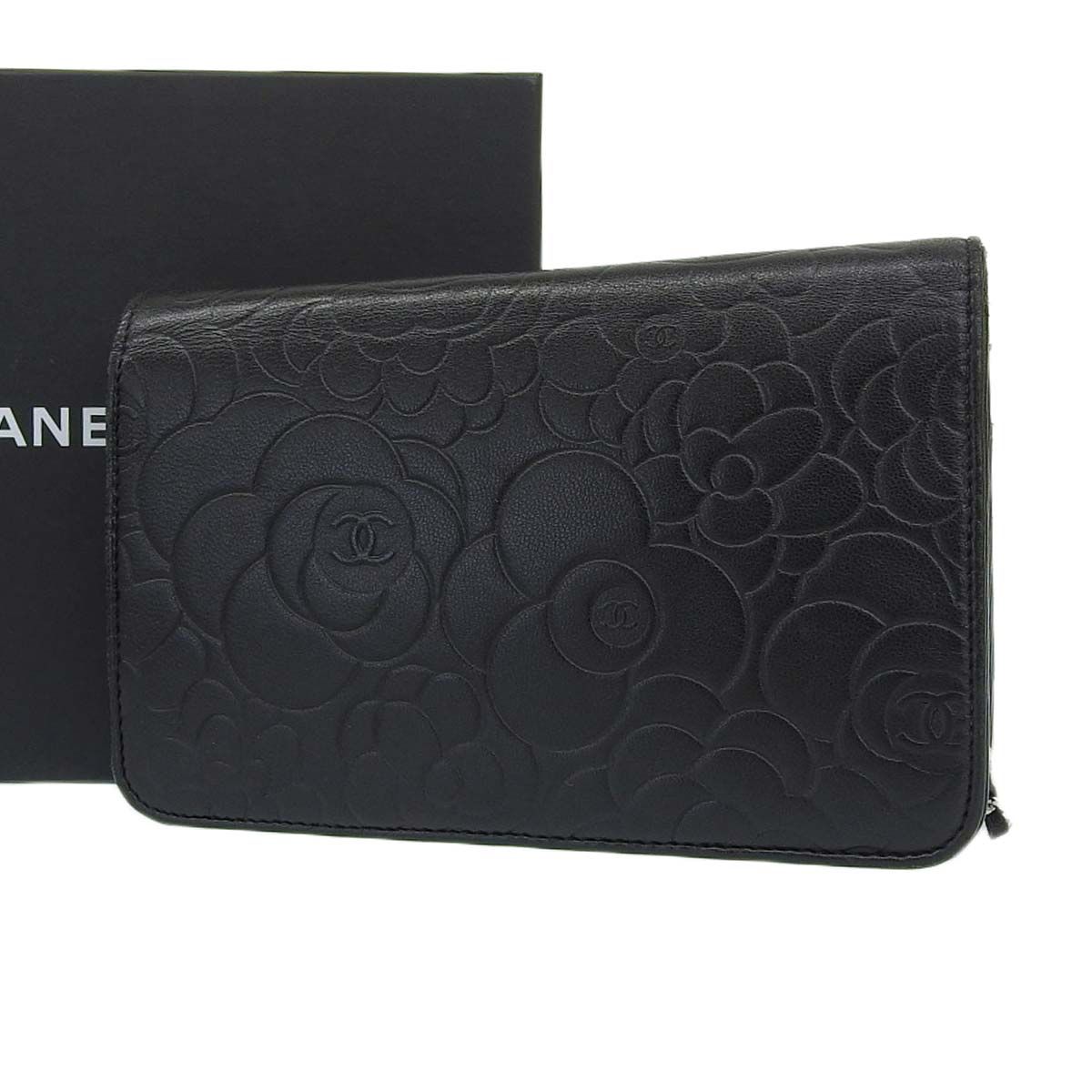 シャネル CHANEL カメリア ココマーク チェーンウォレット ショルダー 