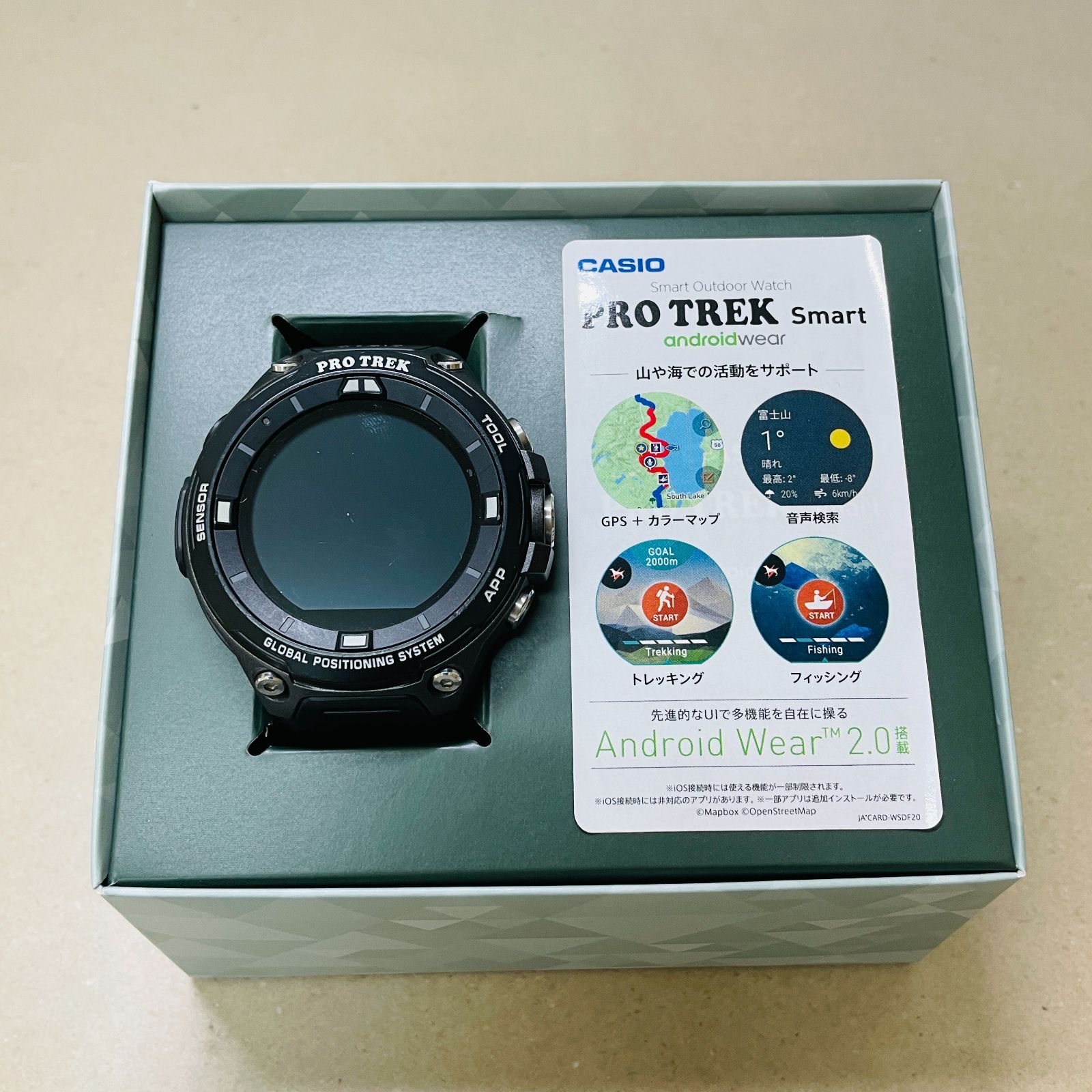 CASIO PRO TREK Smart WSD-F20-BK ブラック C3203 60サイズ発送 - メルカリ