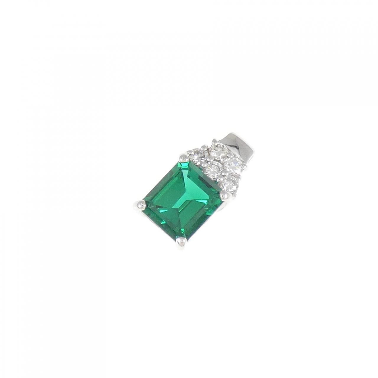 ペンダント 合成石 1.08CT