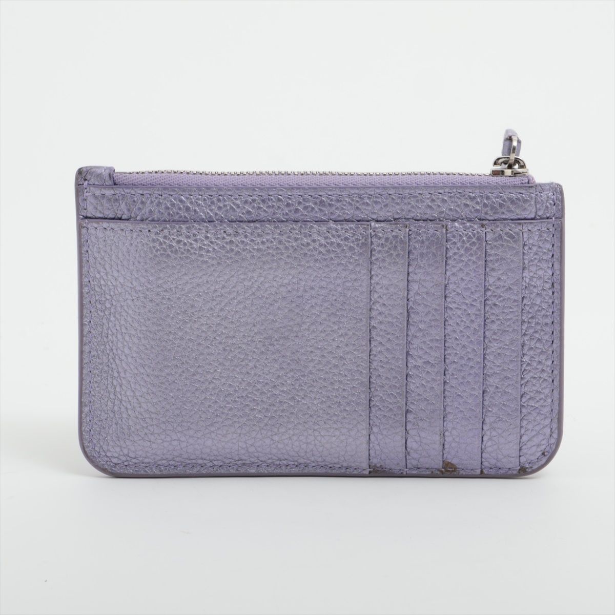 未使用品 バレンシアガ 637130 コインケース カードケース 紫 パープル