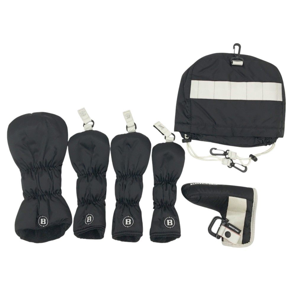 BRIEFING GOLF ブリーフィング ヘッドカバー 6点セット ブラック BRIEFING GOLF ブリーフィング ヘッドカバー 6点セット ブラック