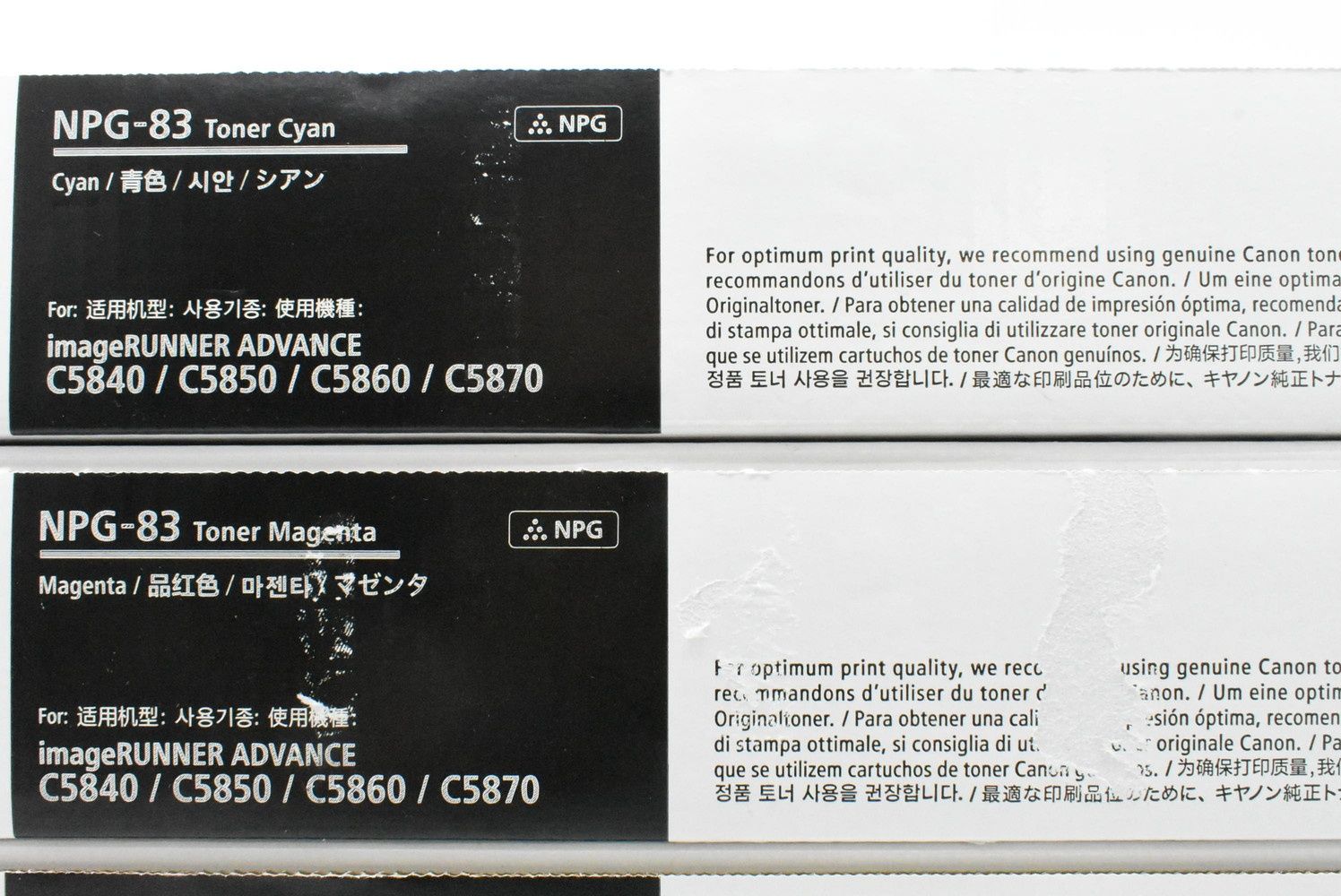 ♥ CANON 純正 トナー NPG-83 4色 シアン マゼンタ イエロー ブラック キャノン IT8Z9PGHQMES-D-N47-byebye