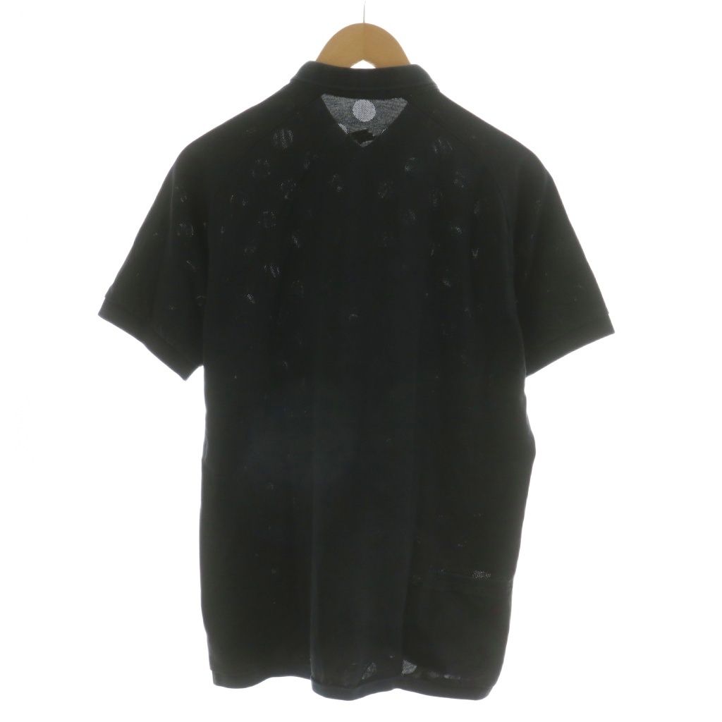 FRED PERRY 半袖ポロシャツ ブラック Mサイズ フレッドペリー FRED PERRY ポロシャツ 半袖 ドット 刺繍 M