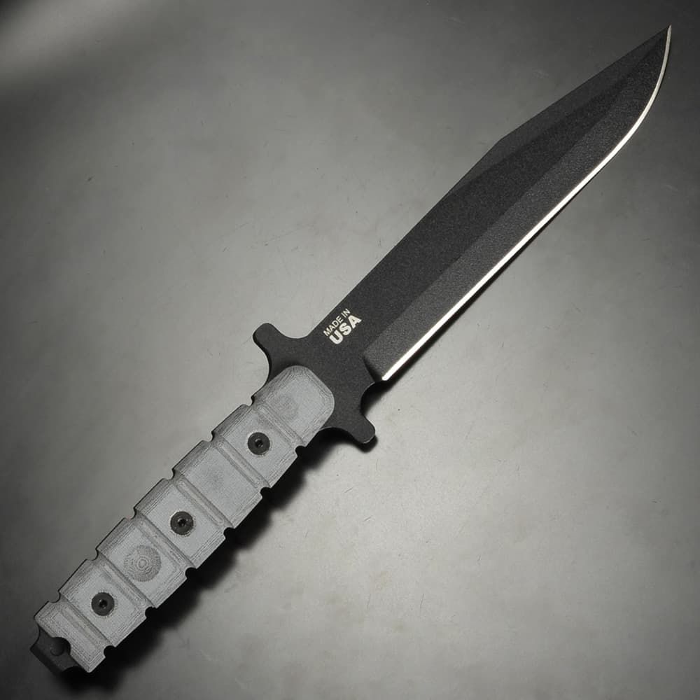 TOPS ユーティリティナイフ Combat Knife 1095炭素鋼 マイカルタハンドル TPUS01 18歳以上