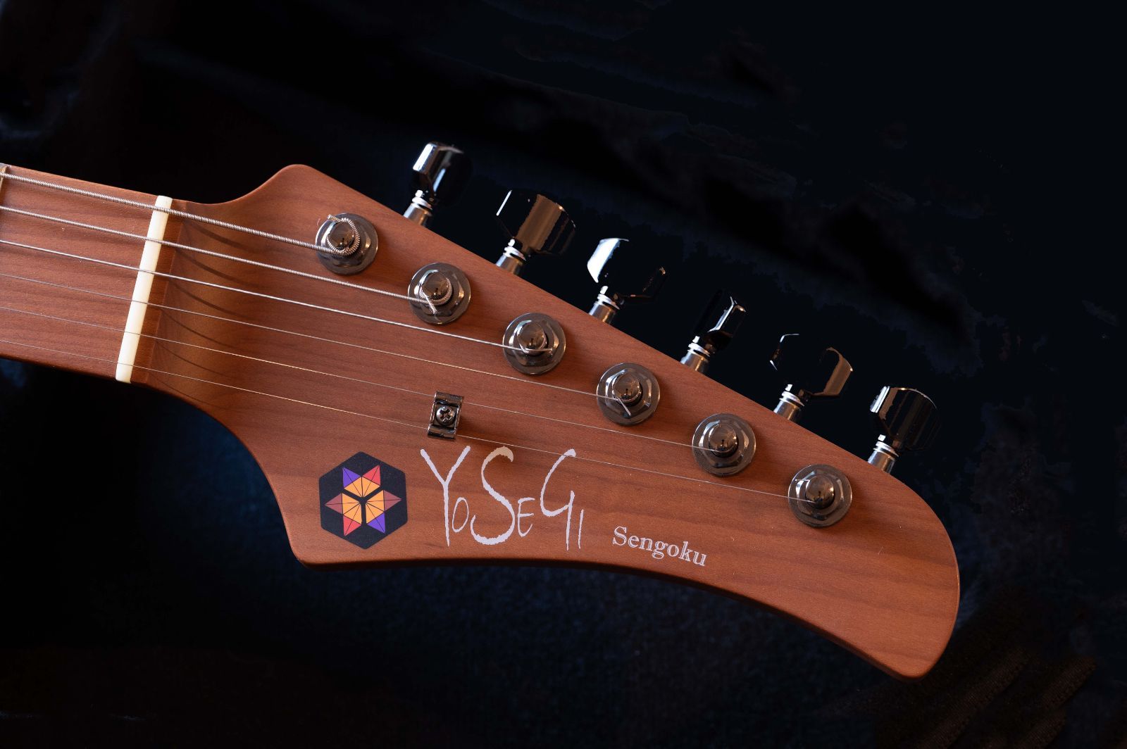箱根寄木細工楽器 寄木エレキギター Sengoku ＊実用新案登録＊ST 22F