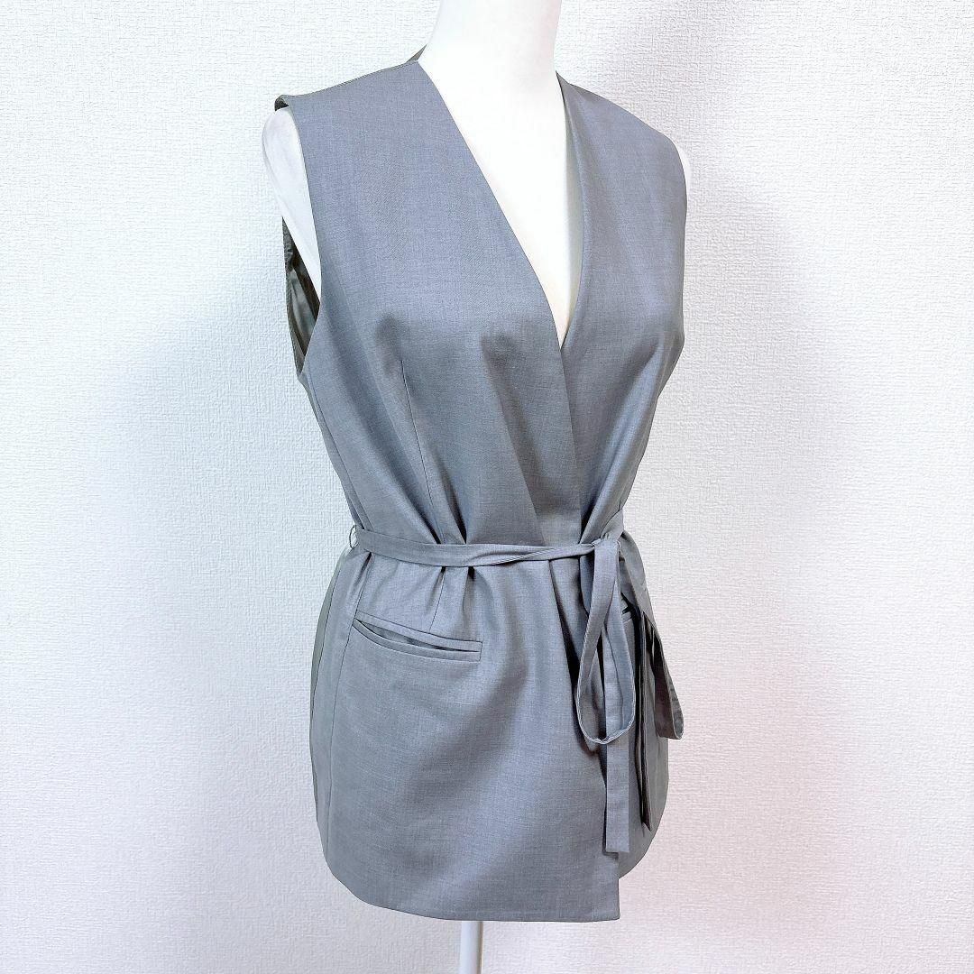 カレン ウォーカー ロングベストジレ US 4 グレーシルバー