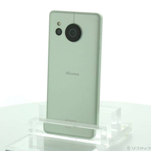 中古品〕 AQUOS sense8 128GB ペールグリーン SH-54D docomo SIMフリー