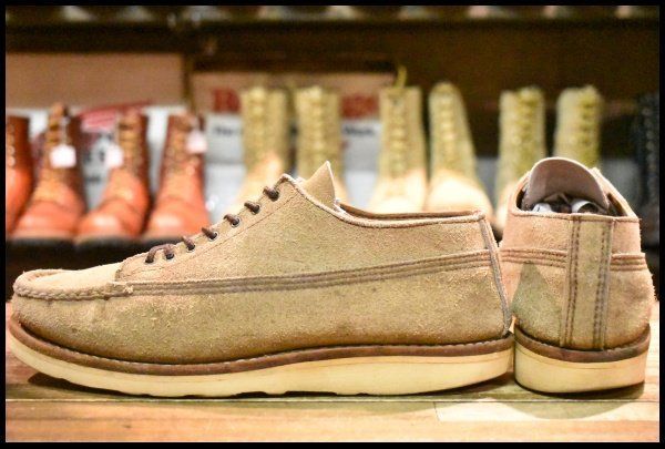 ベージュ スエード ラッセルモカシン シューズ 9D 良品】RUSSELL MOCCASIN ラッセルモカシン ウォーキング
