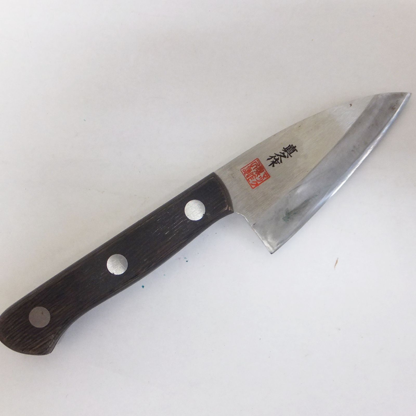 R500【未使用】OLYMPIC DE-BA KNIFE 真久作 MOLYBDENUM STEEL 日本製