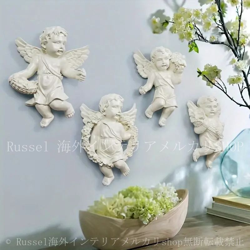 ウォールデコレーション 壁掛けオブジェ 壁掛け インテリア 天使