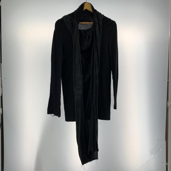 品質保証! UNDER COVER ストール付き長袖ニット サイズ1 6A75-CS7 ブラック 19 240019510331