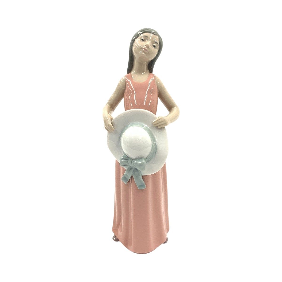 〇〇LLADRO リヤドロ 麦わら帽子を持つ少女 フィギュリン オブジェ 