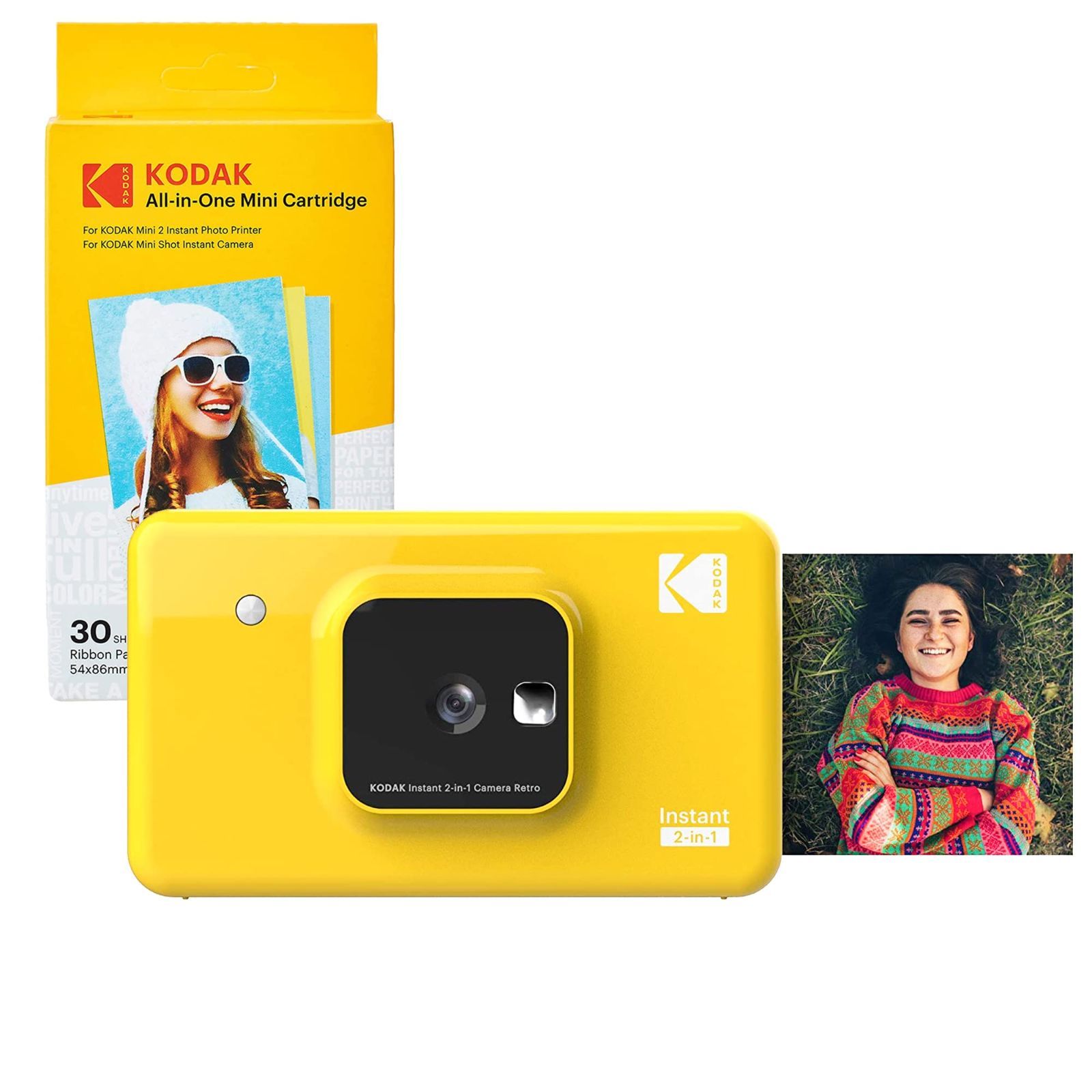 KODAK インスタントカメラプリンター C210 イエロー ギフトパッケージ