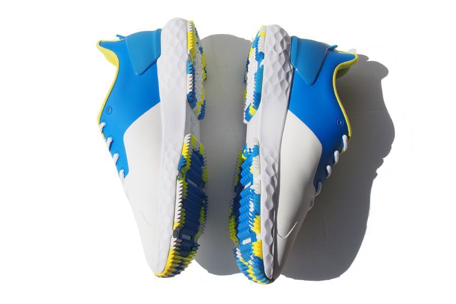 MENS G04 MG4+ ゴルフシューズ ホワイト/ブルー/イエロー MENS G04