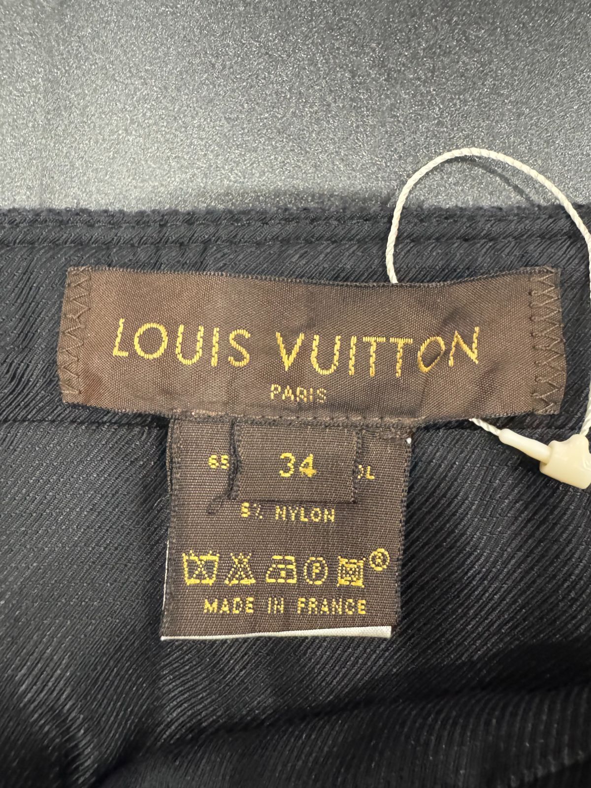 LOUIS VUITTON スカート ミニ タイト ネイビー 34 D25072381 GULLKHAN_COM