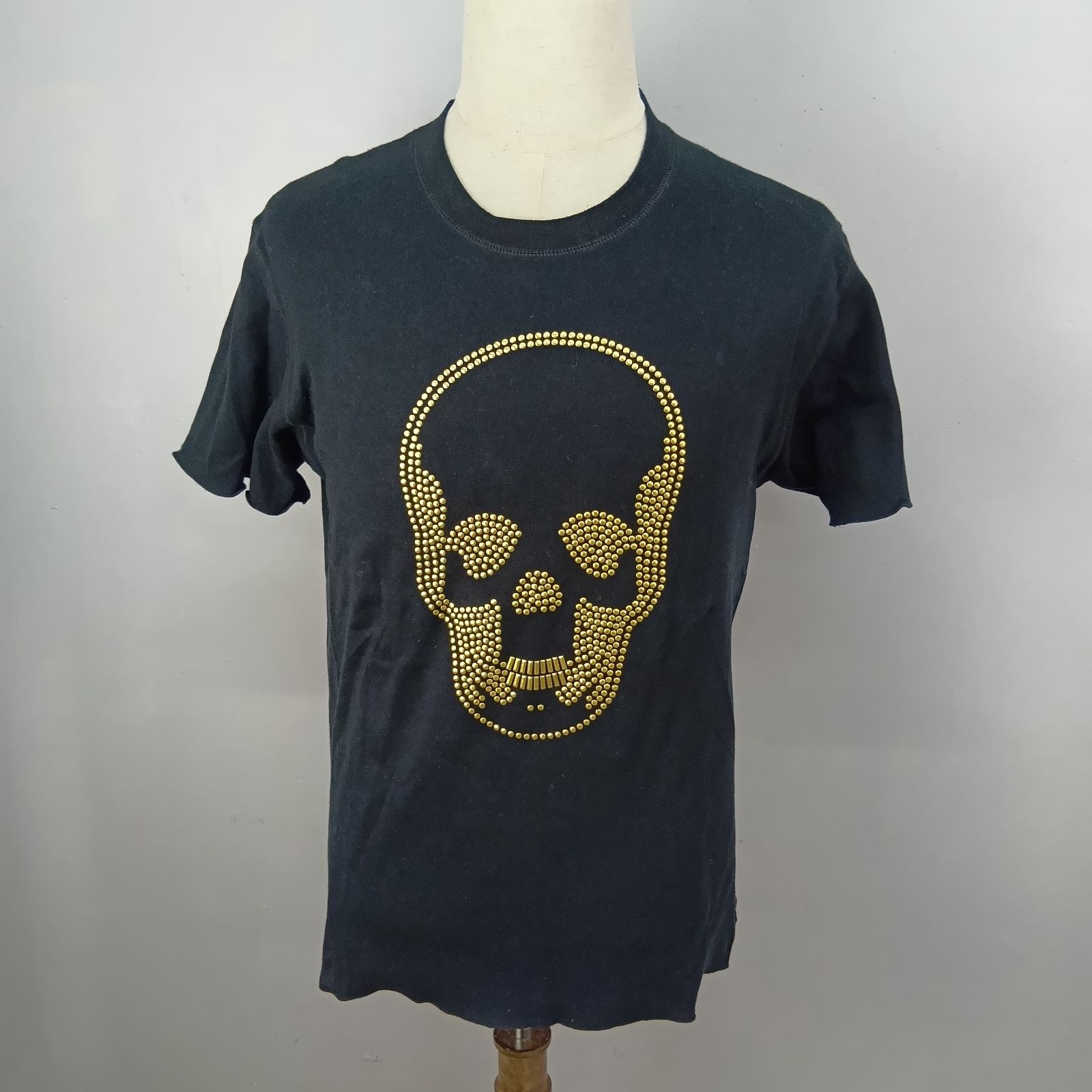 lucien pellat-finet ルシアンペラフィネ スカル スタッズ Tシャツ L 