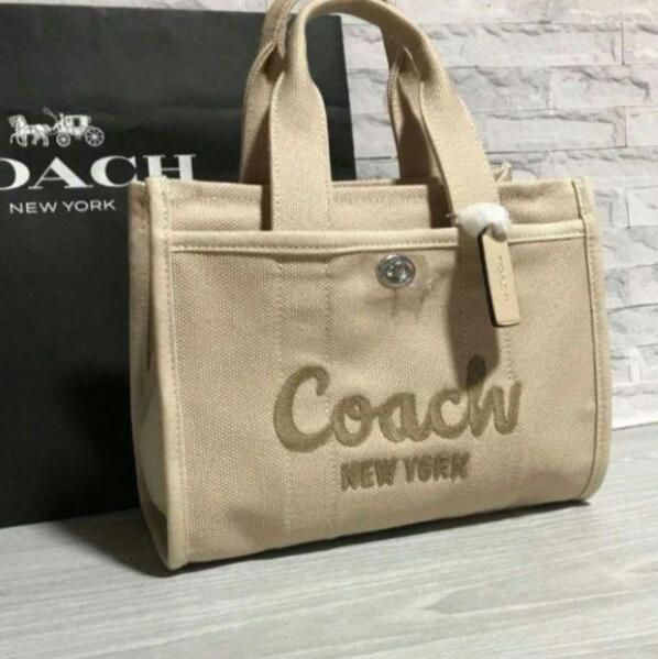 新品COACH コーチ カーゴ トート 26 スモール