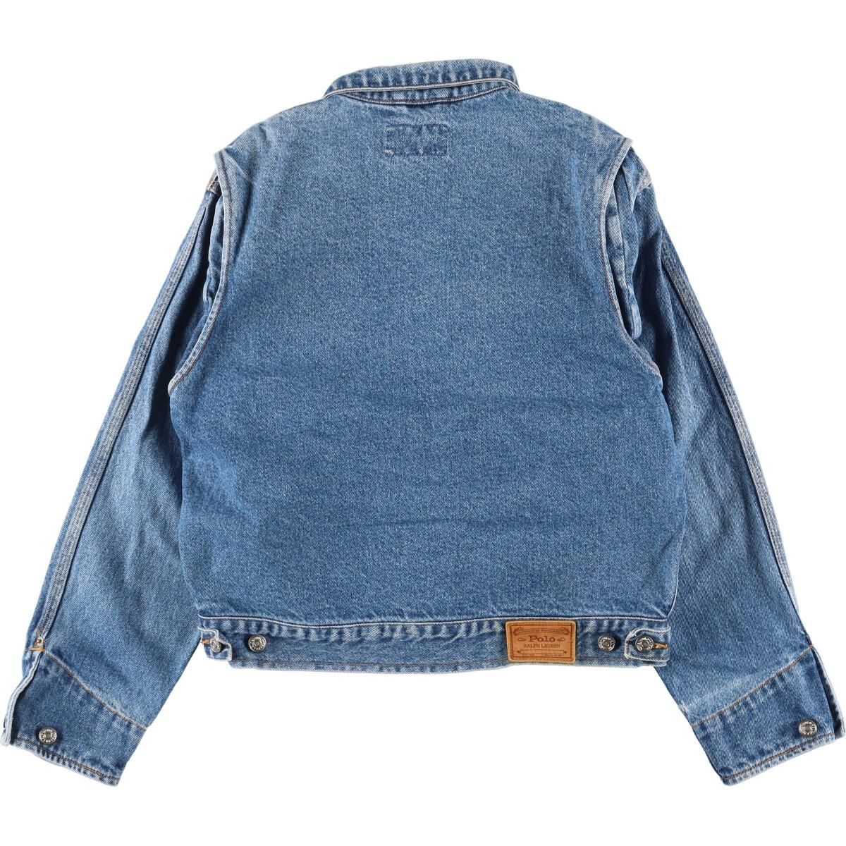 【レディース】ラルフローレン デニムジャケット■ビンテージ古着 ジージャン 古着 90年代 ラルフローレン Ralph Lauren POLO RALPH LAUREN デニム