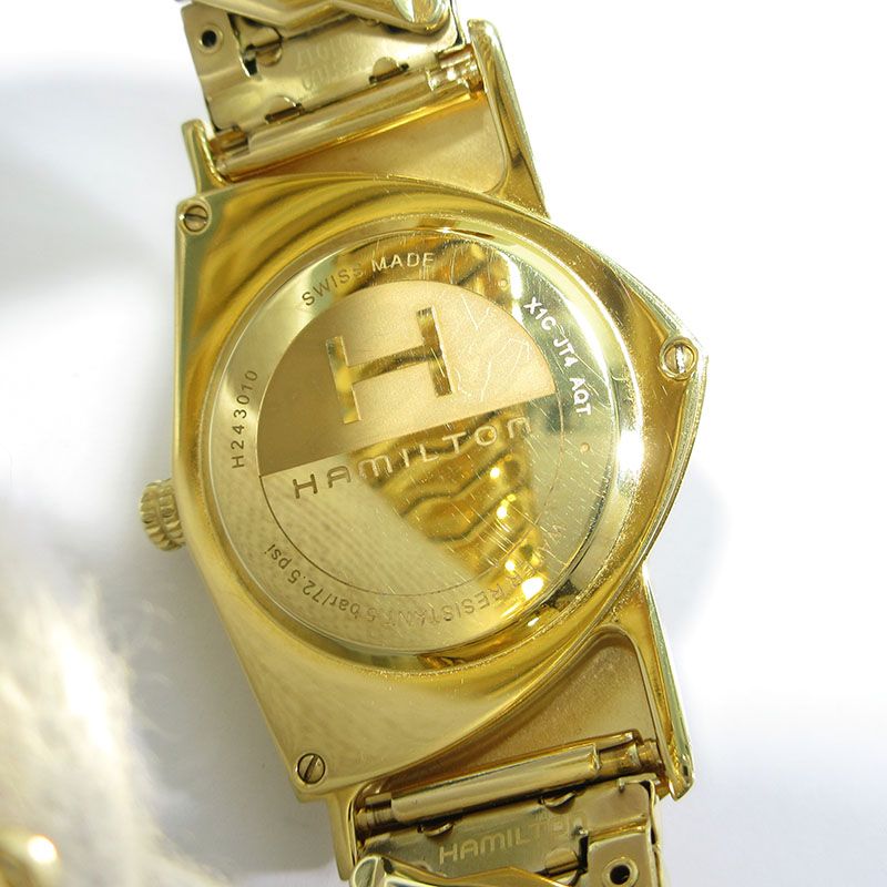 Hamilton アナログ腕時計 ゴールド NANO universe（ナノユニバース）の「HAMILTON（ハミルトン
