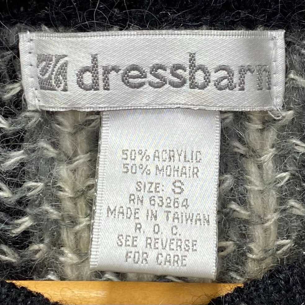 dressbarn カーディガン モヘア50％ アクリル50％ チェック柄 S