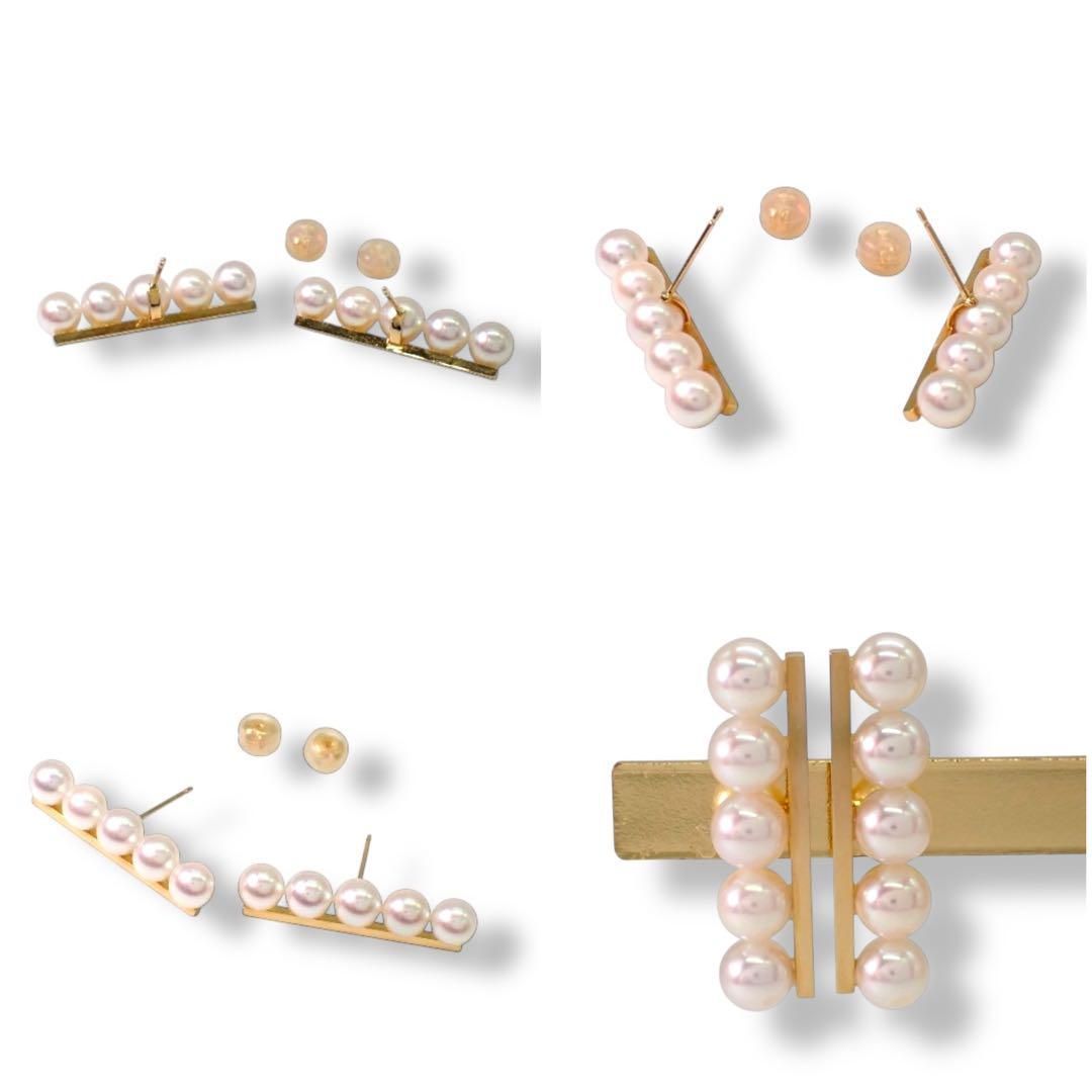 タサキ バランスプラス あこや 真珠 パール ピアス 750 K18 3749 タサキ バランスプラス あこや 真珠 パール ピアス 750 K18 3749