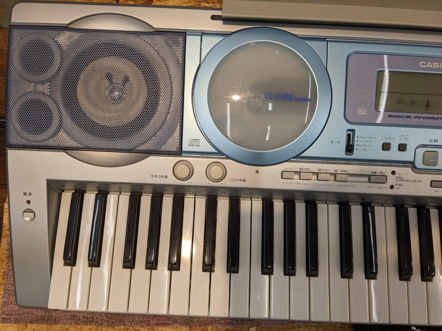 S98604 カシオ LK-280CDTV 光ナビゲーションキーボード 2025年