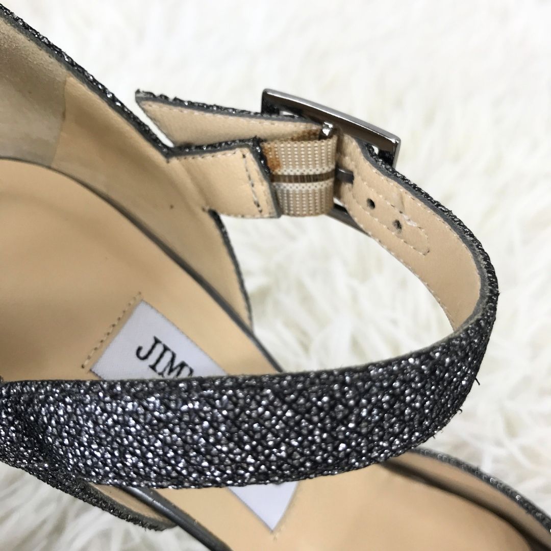 ジミーチュウ　ストラップ　サンダル　ハイヒール　パンプス　35.5 新品 JIMMY CHOO - ジミーチュウ ストラップ サンダル ハイヒール