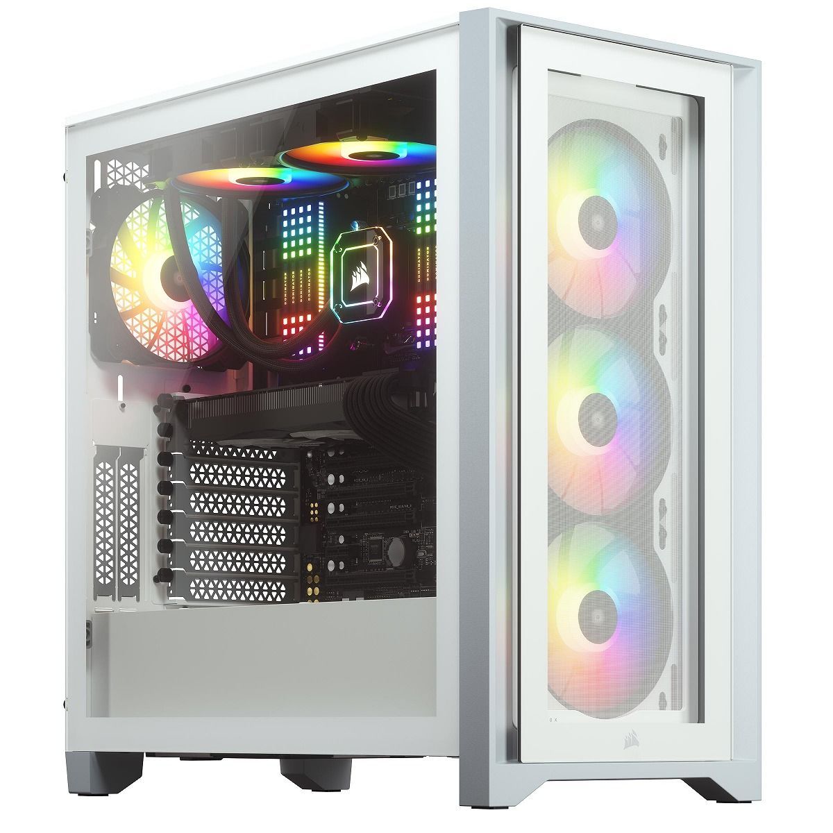 CORSAIR 4000X RGB TG White www.ch4x4.com