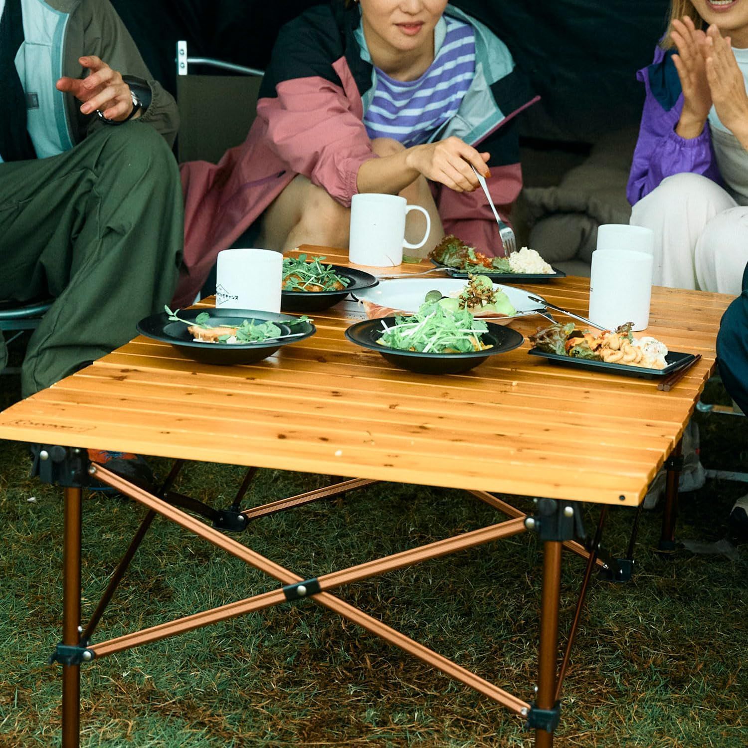 Coleman コールマン ナチュラル ウッドロールテーブル　110cm 新着商品】コールマン（Coleman）ナチュラルウッドロールテーブル