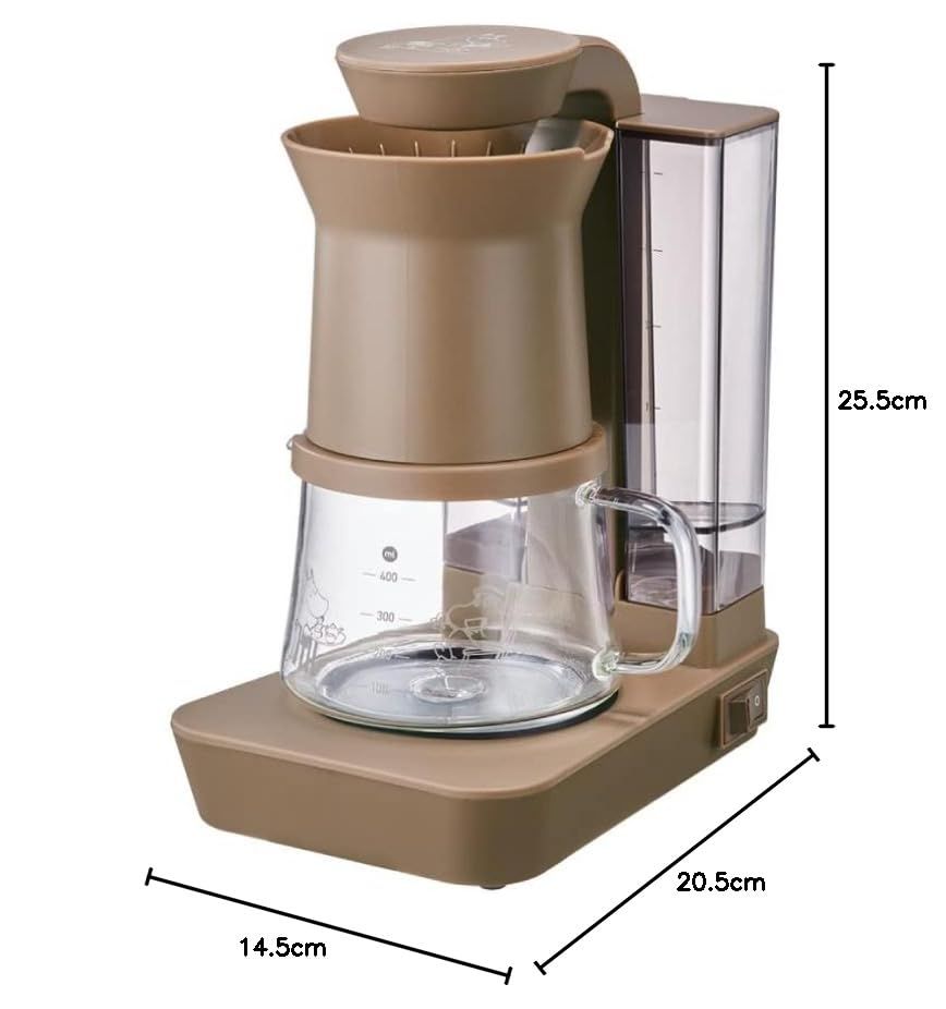 recolte RDC-1 Rain ムーミン Drip Coffee レインドリップコーヒーメーカー Maker レコルト MOOMIN（ブラウン）