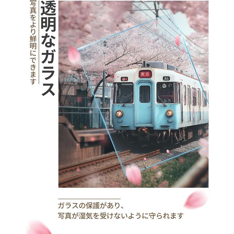 多面ヒンジ式フォトフレーム 卓上＆壁掛け 木目調デザイン NEXPOTALLINN_EU