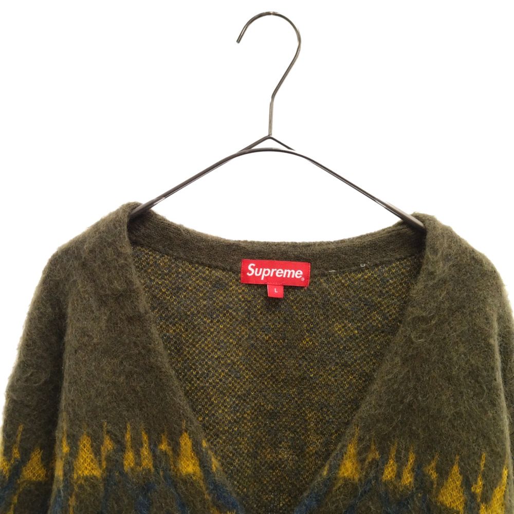 トップス Supreme Abstract Stripe Cardigan Olive トップス Supreme Abstract Stripe Cardigan Olive トップス Supreme