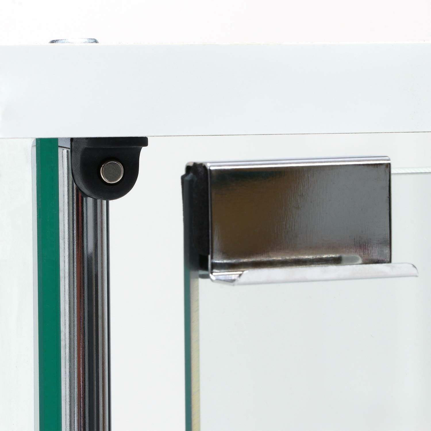 在庫処分 4段 幅42.5×奥行36.5×高さ120cm フィギュアケース ホワイト 全面ガラス コレクションケース 組立商品 ロータイプ 不二貿易 97341