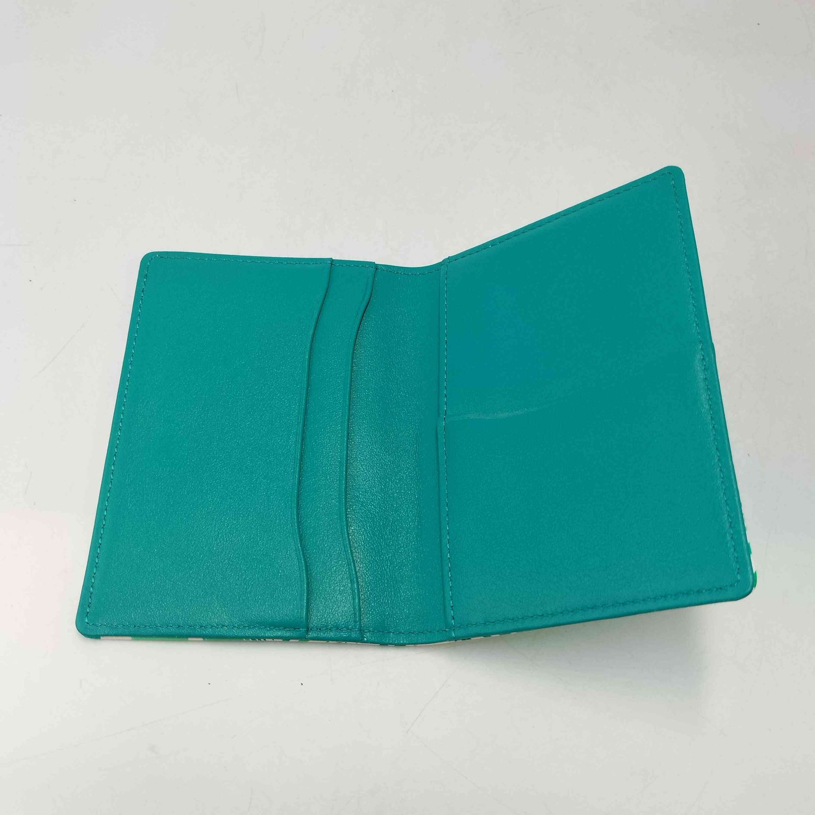 Bottega Veneta 青 編み込み名刺入れ BOTTEGA VENETA（ブルー