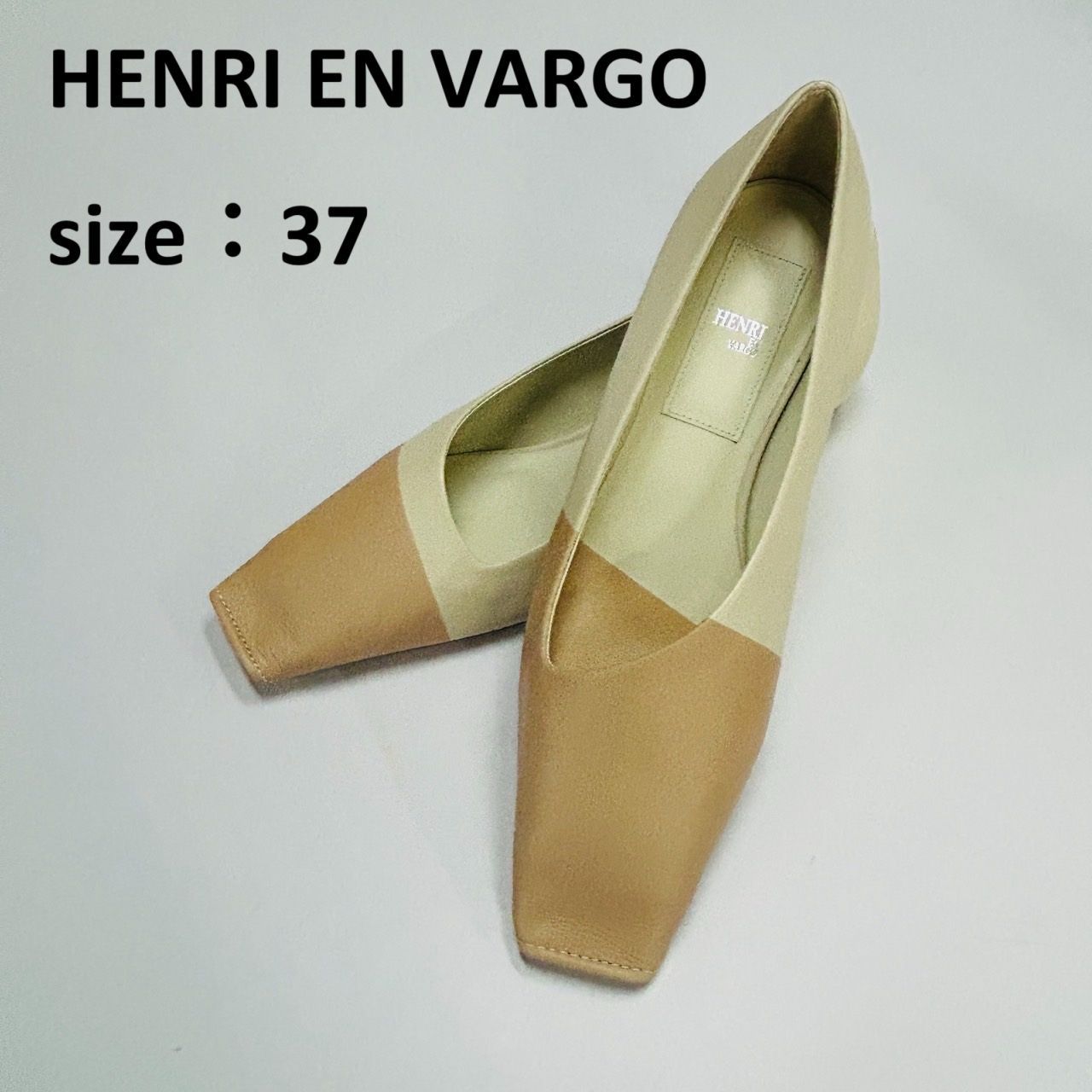HENRI EN VARGO [37] ベージュ系×ホワイト系 パンプス パンプス