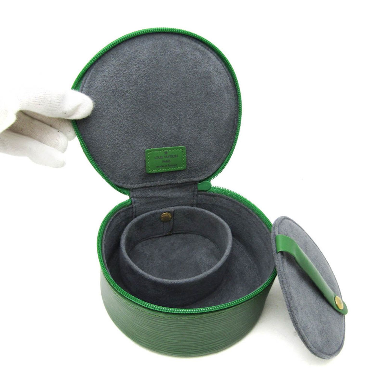 55 ファッション Louis Vuitton 緑 エピレザー キーケース