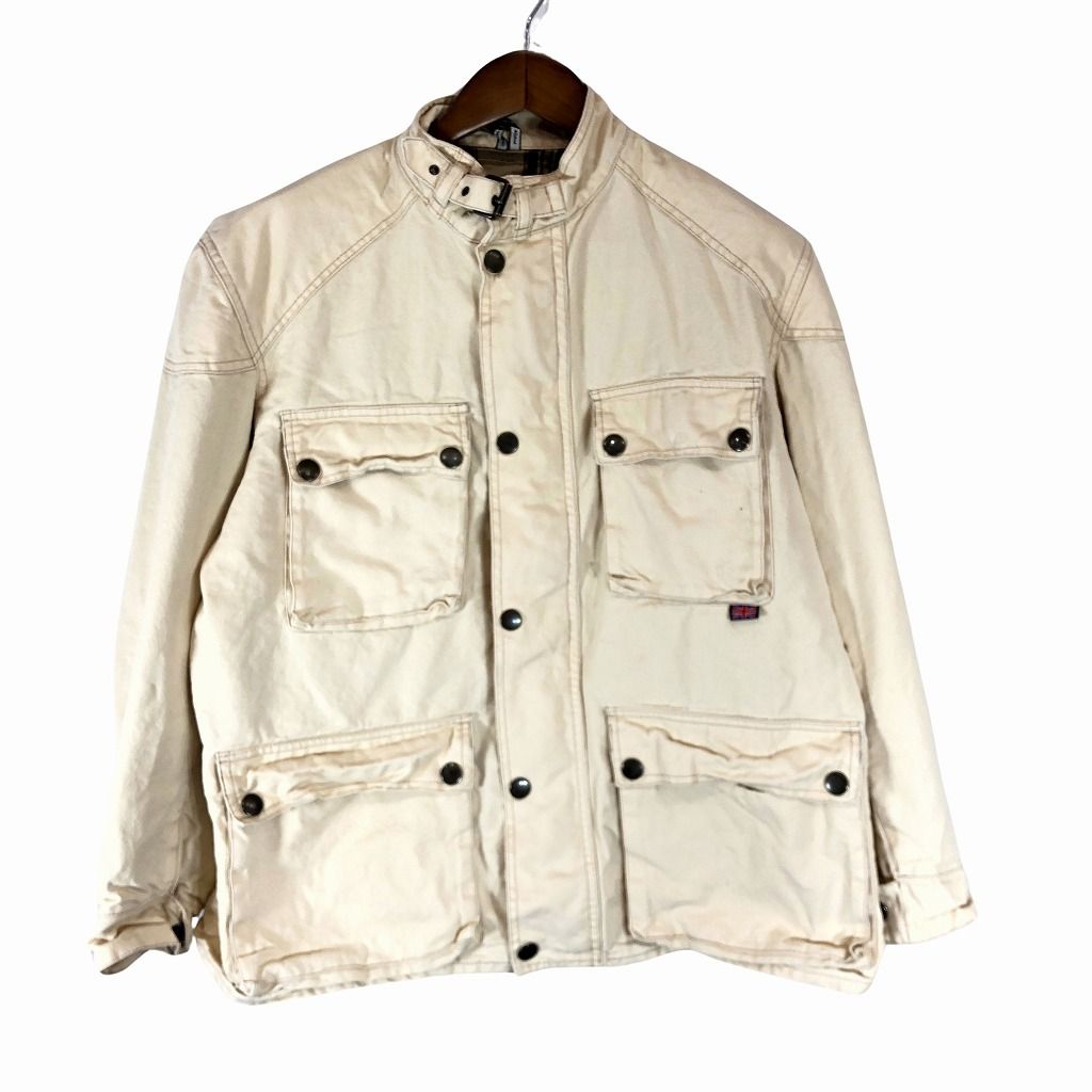 イングランド製 Belstaff ベルスタッフ キャンバス生地 ジップアップ 