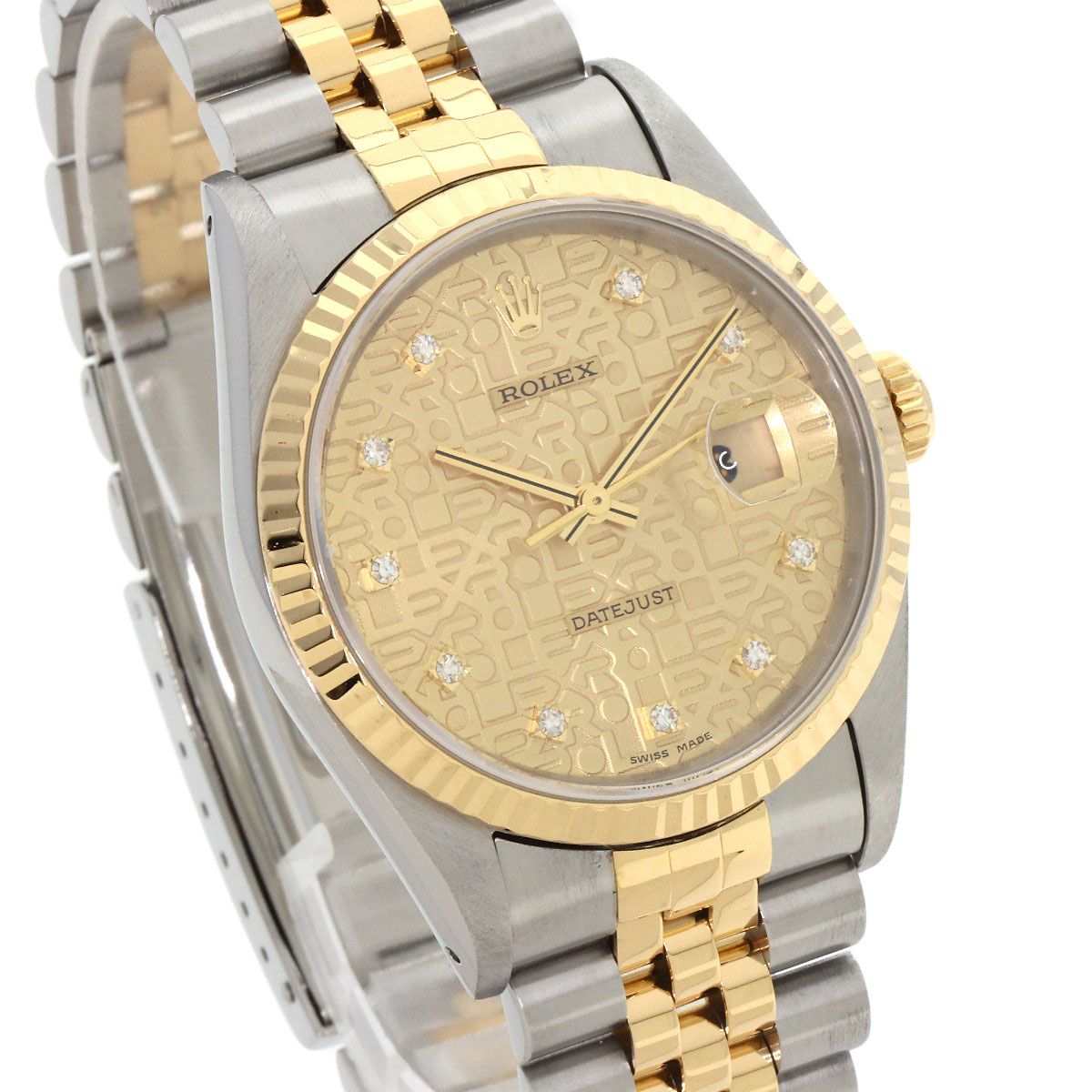 ROLEX ロレックス 16233G デイトジャスト 10P ダイヤモンド