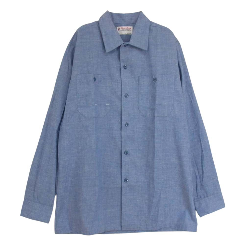 美品60s〜70s Glenn Berry グレンベリー　半袖シャンブレーシャツ グレンベリー glenn berry 60s 70s ヴィンテージ Chambray Shirts