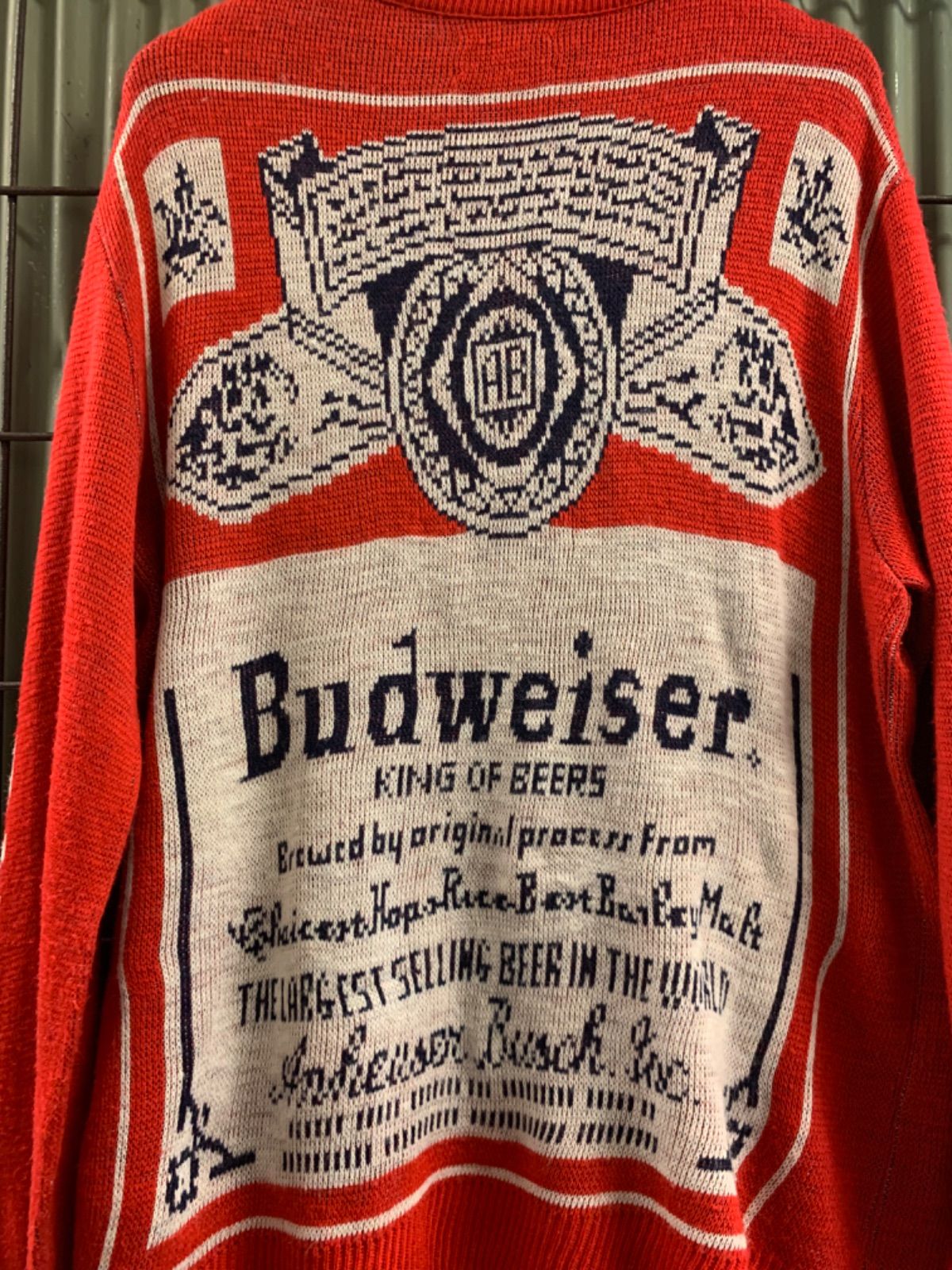 Vintage Budweiser バドワイザー ニット セーター - メルカリ