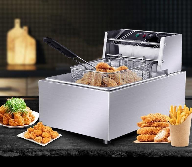 業務用 電気フライヤー 卓上フライヤー 業務用フライヤー 揚げ物 厨房機器 シングル 110 V