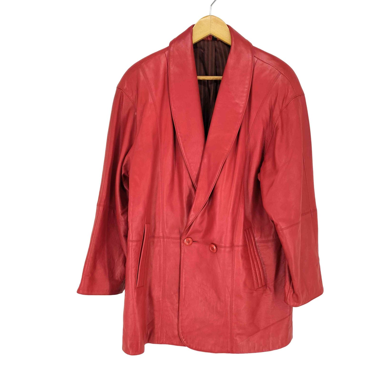 ユーズドフルギ USED古着 シープスキン レザーハーフコート メンズ 11