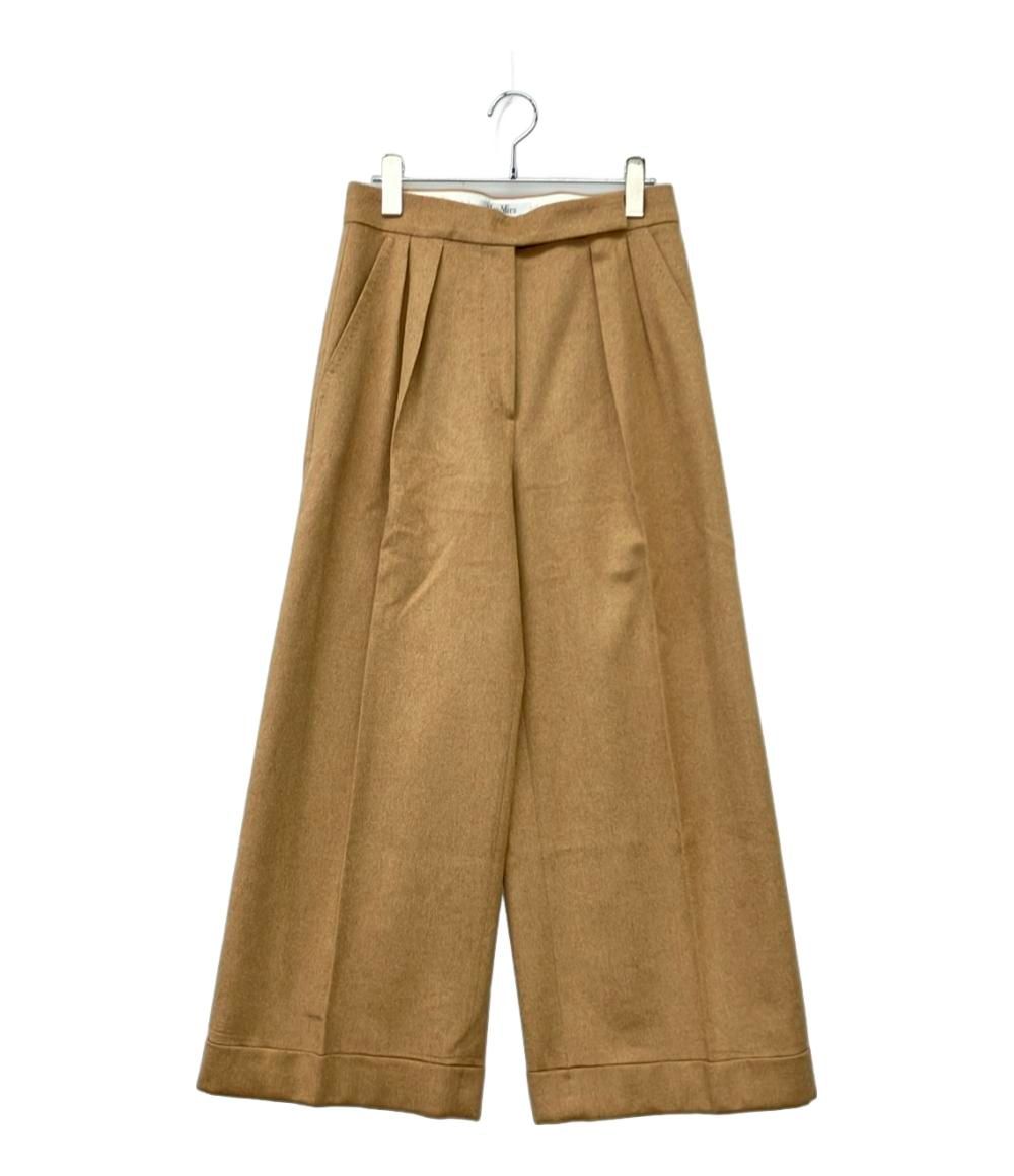 マックスマーラ ウールワイドタックパンツ レディース SIZE 38 M MAX MARA
