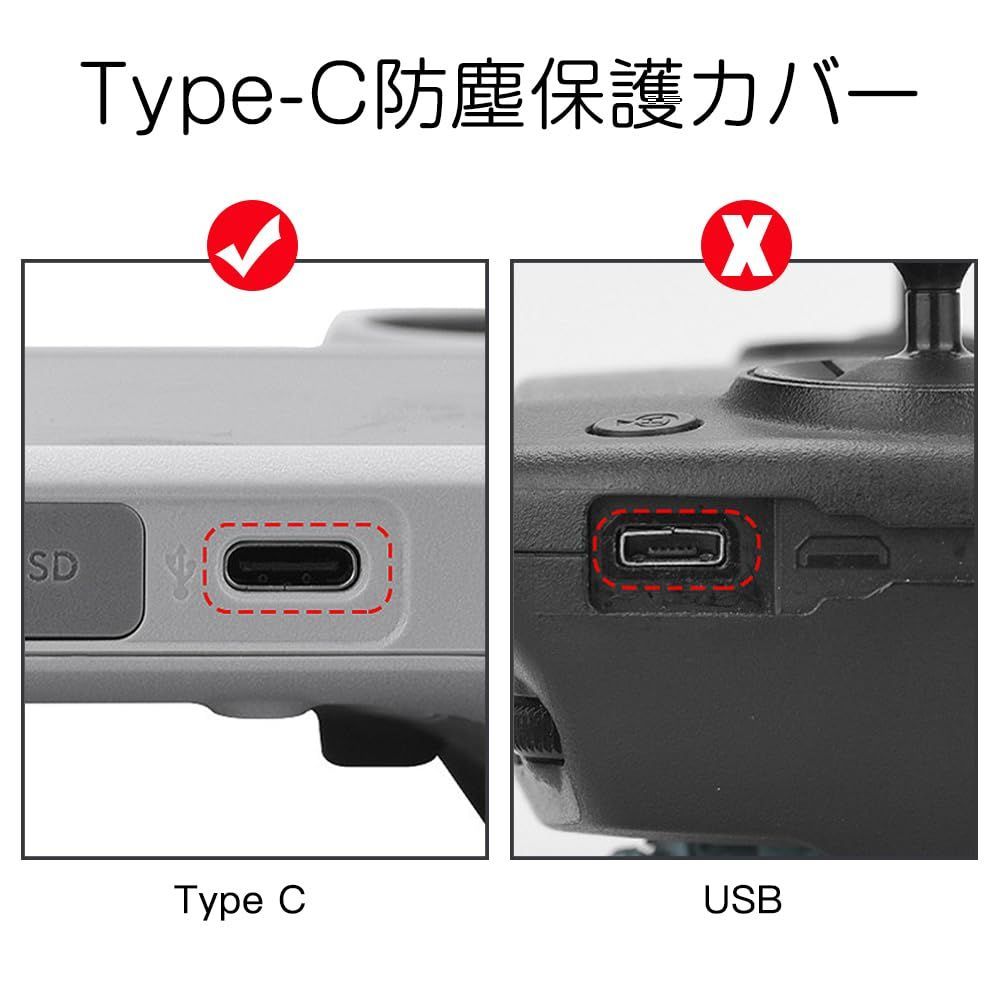 LIANHATA 防塵保護カバー USB Type-Cポート TPUタイプ 充電穴