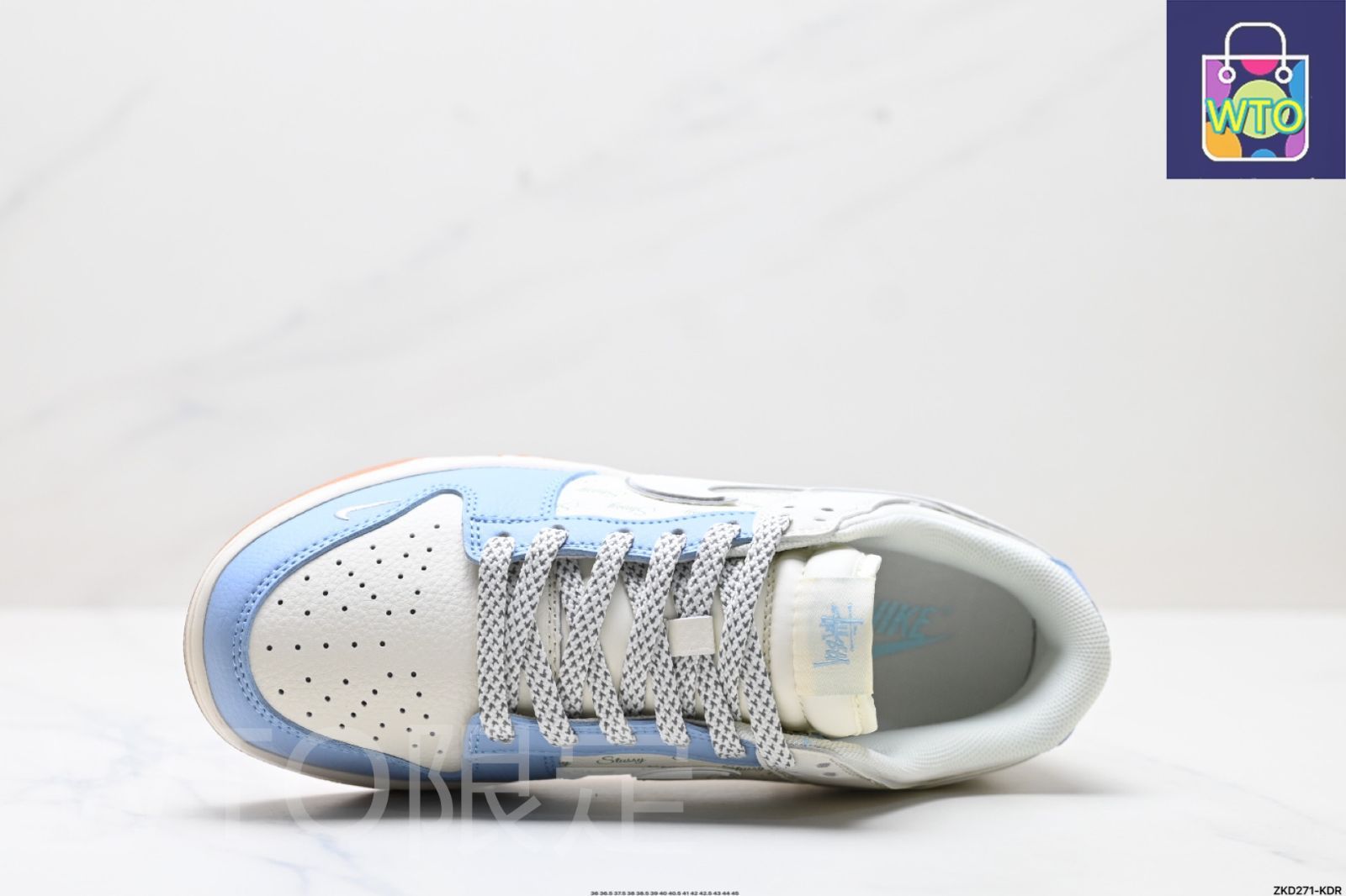 全新未使用Nike SB Dunk Low ステューシー コラボ ホワイト
