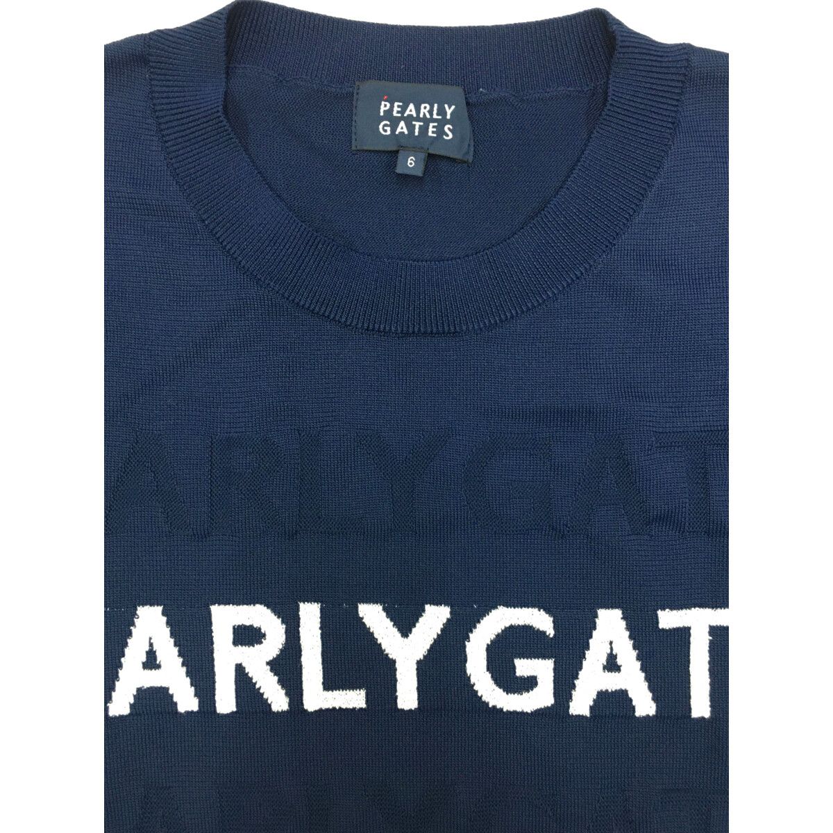 【激安通販 オンラインショップ】 中古 メンズ パーリーゲイツ PEARLY GATES ニット 6(LL) 濃紺 セーター